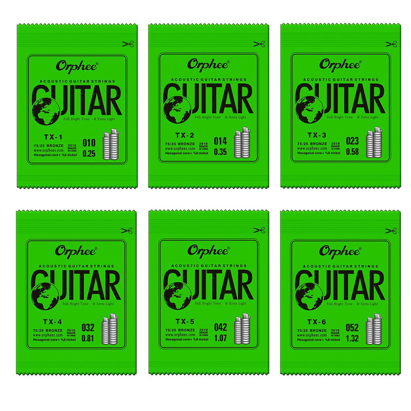 Guitar Single String Acoustic 010 014 023 030 039 047 EBGDA Gauge For Orphee Guitar Replacement Single String Accessories