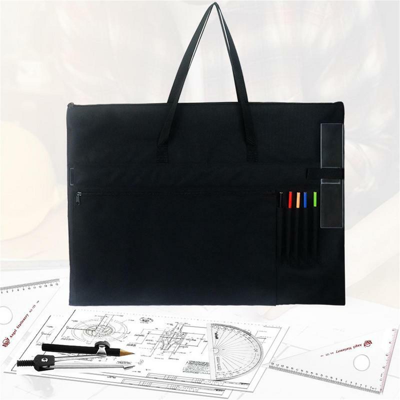 Сумка-портфель для рисования, вместительные художественные принадлежности, прочная водонепроницаемая сумка-портфель для рисования, постера, эскизов и рисования