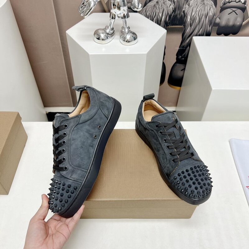 Sepatu Cl musim panas mode desain atasan rendah SEPATU papan hitam pria sepatu kasual Solid Solid sepatu datar wanita tunggal