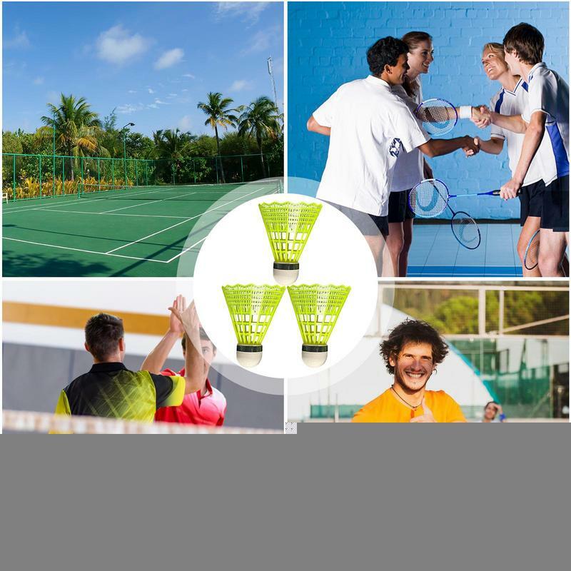 Bolas de volante de entrenamiento para práctica de bádminton, accesorios de bádminton para jugar al aire libre, gimnasios y estudios