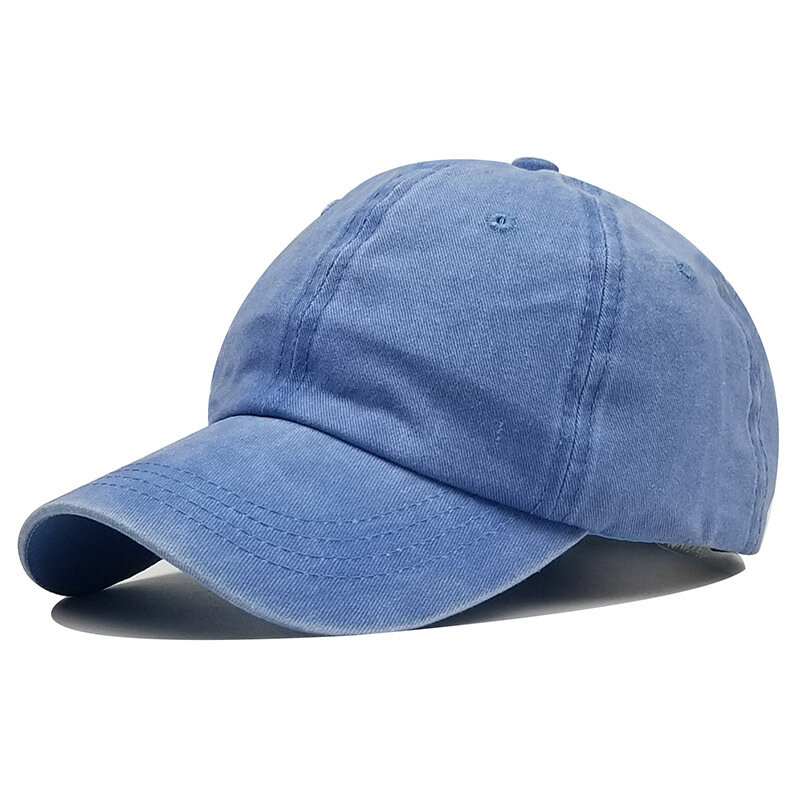 Custom Logo Vintage Baseball Cap Hip Hop Washable Cotton Adjustable Cap Hats For Men