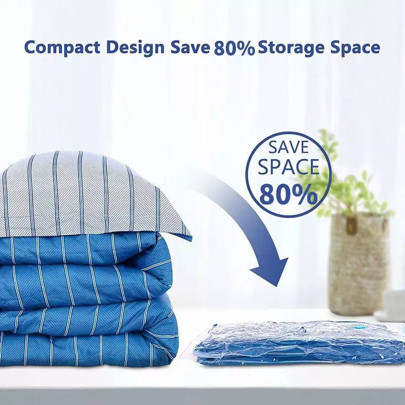 Vacuum Storage Bags For Clothes Pillows Bedding Blanket More Space Save Compression Travel Bags Bedding Home Organizer