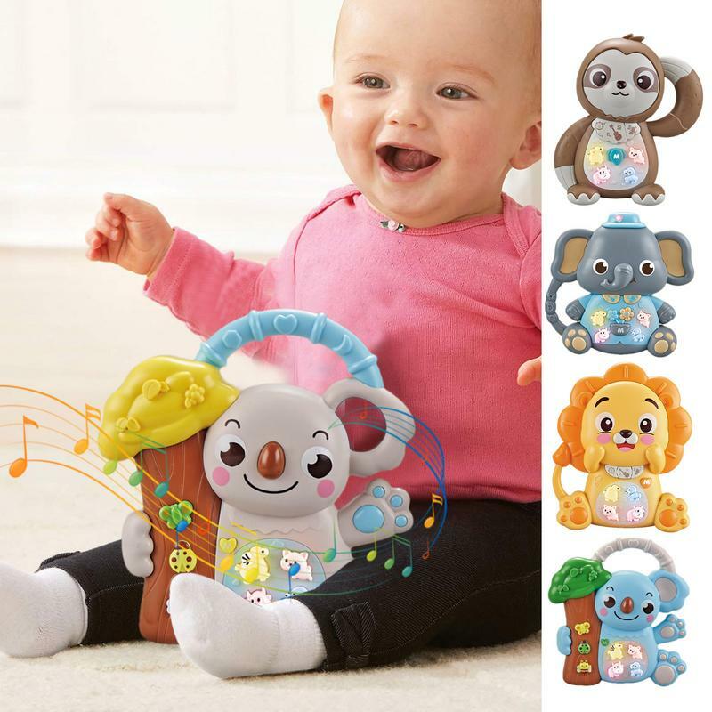 Muziekspeelgoed Verlicht Koala Geluidsspeelgoed Muziek Educatief Leerspeelgoed Schattig Aminal Verlicht Speelgoed Muzikaal Speelgoed Voor Baby 'S Peuter