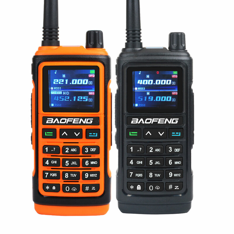 Baofeng-walkie-talkie UV-17Pro con GPS, Radio FM, seis bandas, copia, impermeable, VHF, UHF, 108-130MHz, 200-260MHz, 350-355MHz