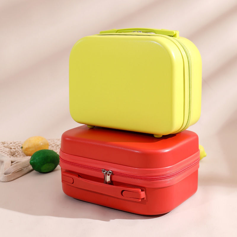 Malas sobre rodas saco de viagem bagagem mini preto vermelho pequeno tamanho caixa de cosméticos trole caso pc frete grátis