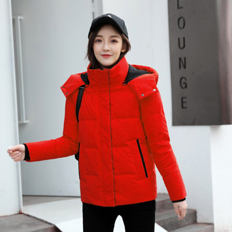 Зимняя куртка женская ульсветильник Кая пуховая хлопковая куртка на утином пуху куртка с длинным рукавом теплая куртка Паркер светильник