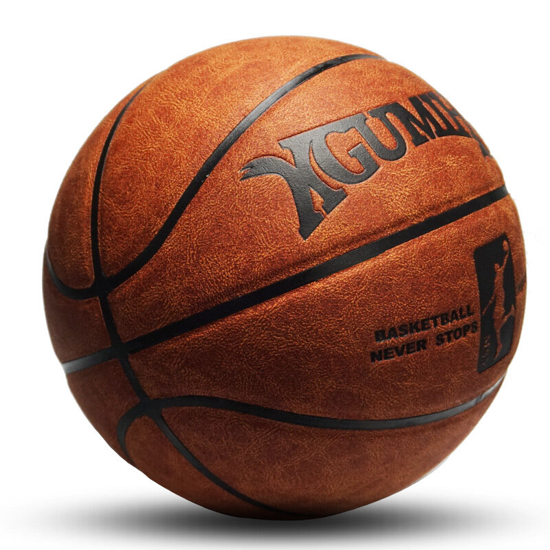 Bola de basquete de textura de couro exterior e interior para homens e mulheres, bola de treinamento, tamanho oficial 7, alta qualidade