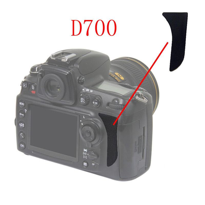 وحدة استبدال كاميرا DSLR ، غطاء خلفي مطاطي بالإبهام ، جزء إصلاح لـ نيكون D80 ، D90 ، D600 ، D610 ، D700 ، D800 ، D800E ، D810