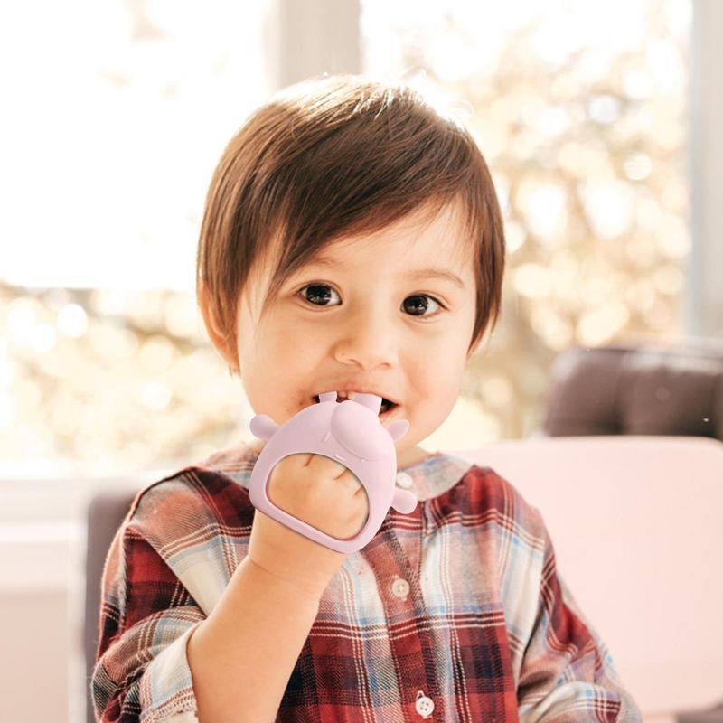 Gryzaki dla dzieci silikonowe rękawiczki z gryzaczkiem BPA Free gryzaki dla ponad 3 miesięcy niemowlęta ząbkowanie dyskomfort Relief dłoni