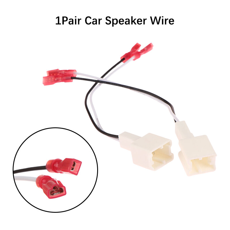 1 para przednich przewód głośnikowy głośnik samochodowy złącze kabla przejściowego kabel połączeniowy do głośników serii Nissan Renault