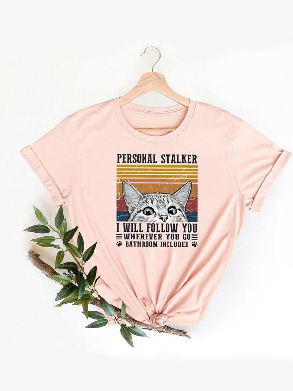 Watercolor Wild Animal Trend Cute Clothing Summer Top Basic Women Clothes Fashion Short Sleeve Print T Shirt Tee Graphic T-shirt