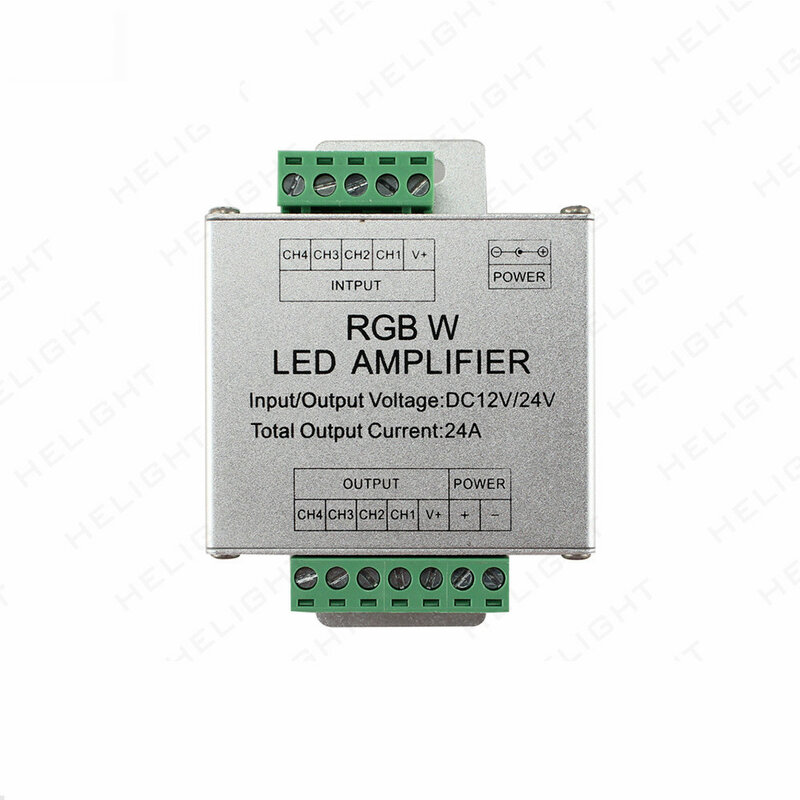Dc5v12v/24v única cor/rgb/rgbw/rgbww rgb + cct led amplificador controlador 12a/24a/30a/50a 1ch/3ch/4ch/5ch tira repetidor de energia