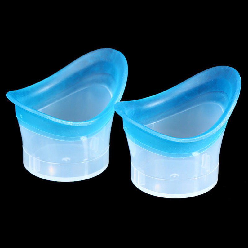 Reutilizável Silicone Eye Wash Cup para Idosos Mulheres Homens e Crianças, Soft Bath Cup, 2pcs