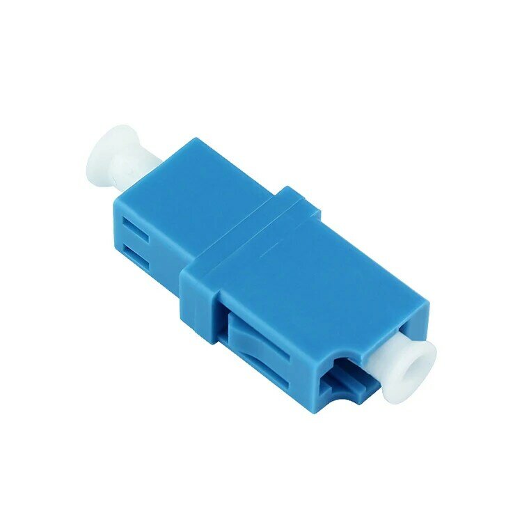 Acoplador de fibra óptica Simplex LC/UPC, adaptador de junta a tope, Conector de brida de fibra óptica, salida cuadrada pequeña