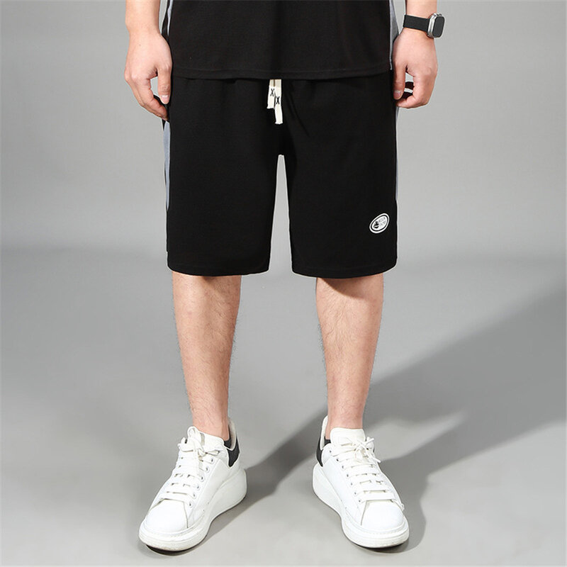 Szorty na lato mężczyźni Plus rozmiar 10XL 11XL spodenki modne patchworkowy w stylu Casual krótkie spodnie męskie elastyczne dół w talii duży rozmiar 11XL