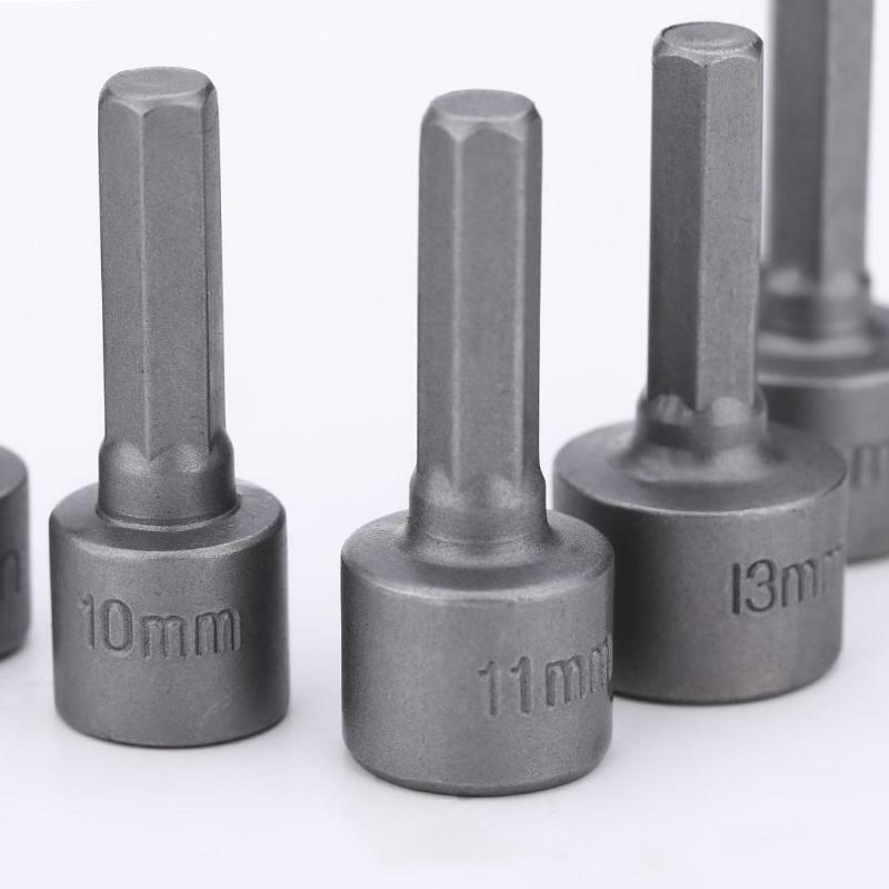 9 pz/set 5mm-13mm bussole esagonali ugelli manicotto Set di cacciaviti Set di cacciaviti Set di punte Set di strumenti chiavi a bussola