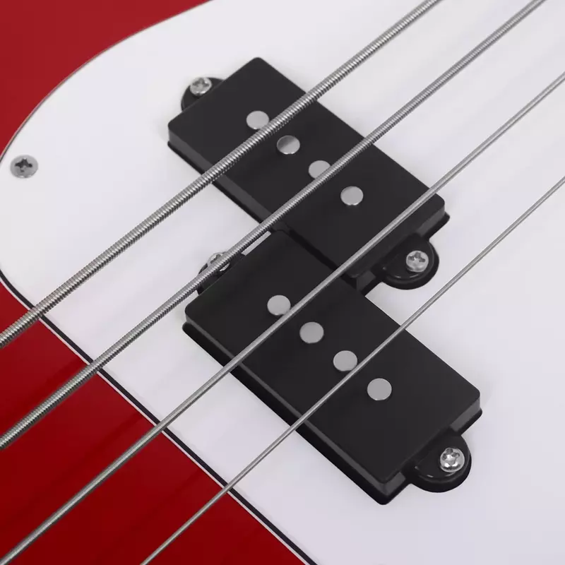 Slade neue E-Bass-Gitarre 4 Saiten 20 Bünde E-Bass-Set Palisander Griffbrett Ahorn Hals E-Bass mit Verstärker