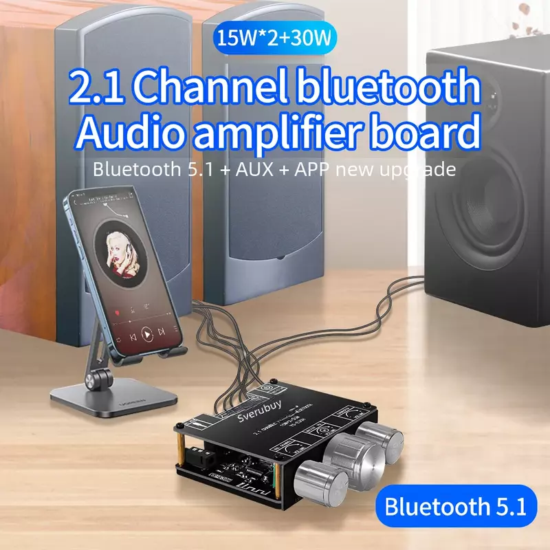 YS-S100H 2,1 Channel усилитель звука Bluetooth Board Module High/Low Tone сабвуфер