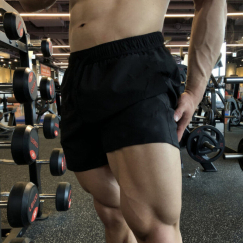 Herren atmungsaktive Shorts Outdoor-Lauf tasche Kordel zug elastische Taille Langbein Boxer Feuchtigkeit aufnahme Boxer
