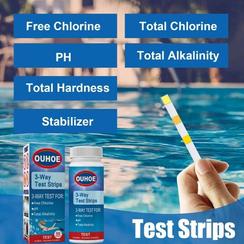 Papier Test d'eau pour piscine, PH, bromonitrate, sel, qualité, Aquarium, réservoirs poissons