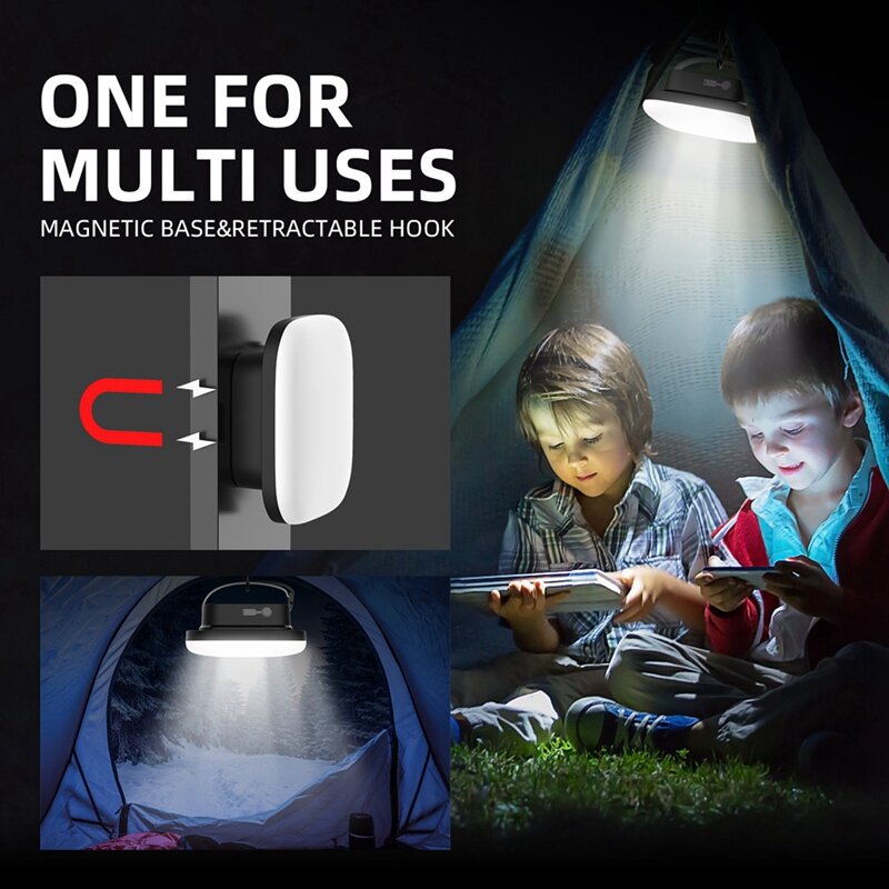 Lampes de camping télécommandées, 3200K-7500K, éclairage de terrain extérieur