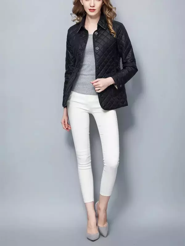 Winter Kleidung Frauen 2022 Mode Mäntel Vintage Schwerer Jacken Revers Einreiher Slim Fit Warme Streetwear Langarm Top