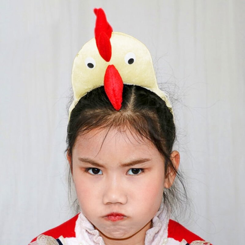 Zabawny kurczak Uroczy nakrycie głowy na imprezę balową Urodzinowe nakrycie głowy opaską do włosów