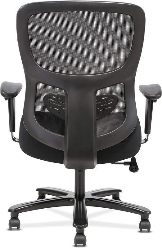 HON Sadie 크고 큰 사무실 의자, 메쉬 백 인체 공학적 컴퓨터 책상 의자, 헤비 듀티 400 lb 최대 조절 가능한 암