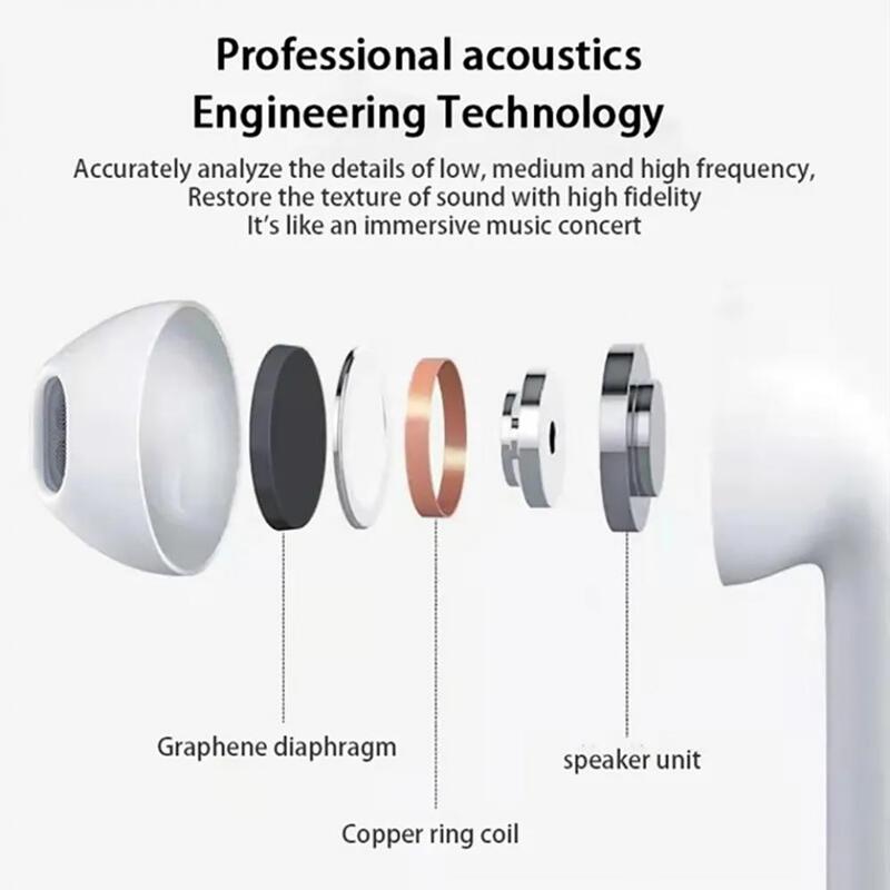 Xiaomi-Air Pro 6 TWS Fones de ouvido sem fio Bluetooth com microfone, mini pods originais, fones de ouvido para Android, iOS