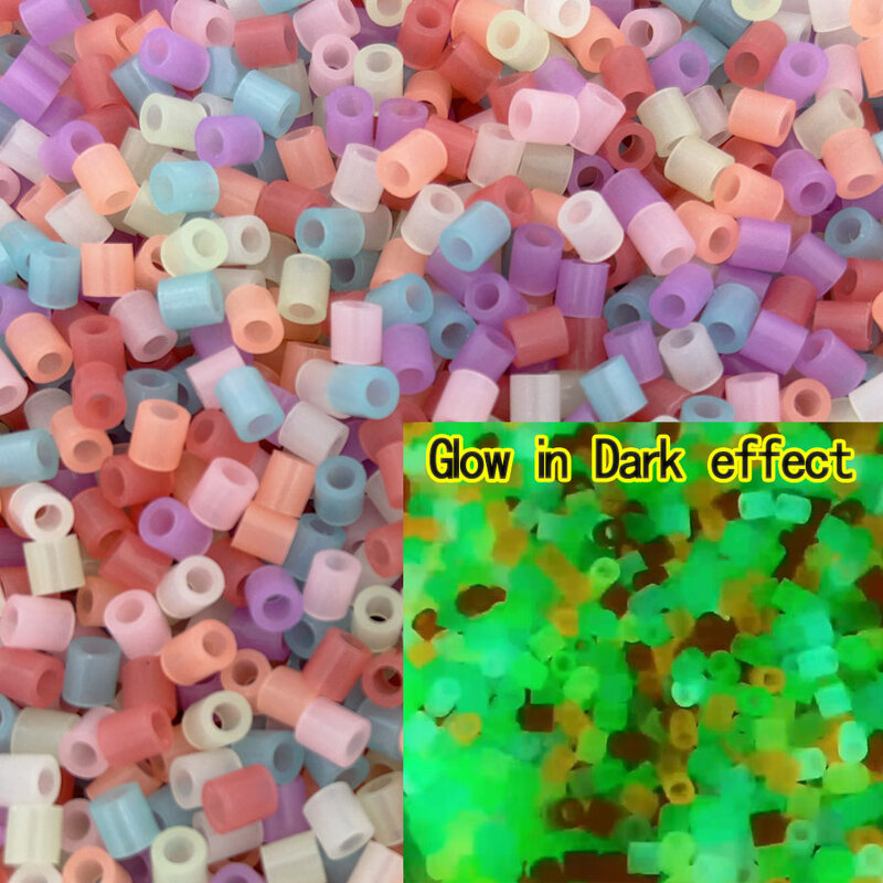 5mm Beads 500pcs Glow in Dark PUPUKOU Iron Beads for Kids Hama Beads Diy Pixel Puzzles High Quality Handmade Gift Toy