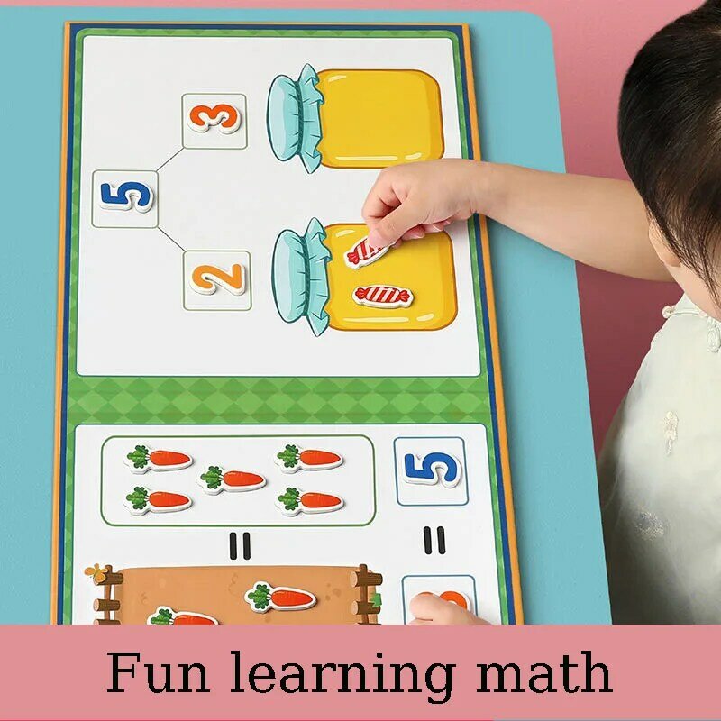 수학 덧셈 및 뺄셈 교육 보조기구, 디지털 분해 장난감, 어린이 학습 산수 계몽, 재미있는 유물
