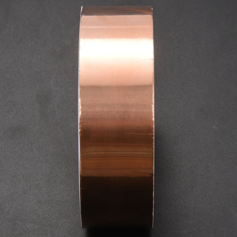 Adesivo Copper Foil Tape, EMI Blindagem Guitar Slug Caracol Barreira Ferramenta, 30mm x 10m
