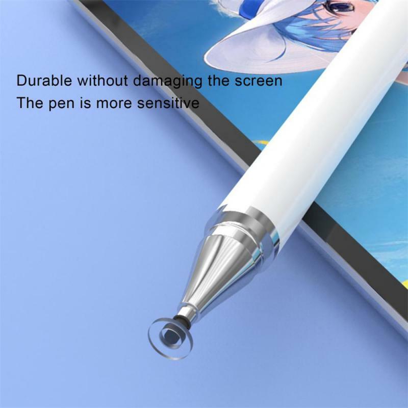 Penna stilo universale 2 In 1 per iOS Android Touch Pen Drawing matita capacitiva per smartphone Tablet iPad