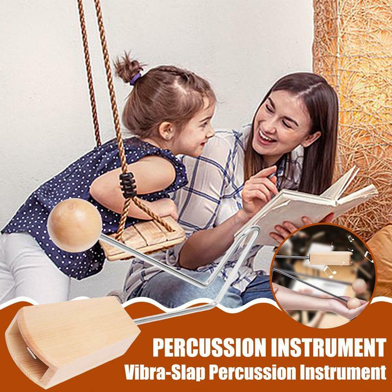 Vibraslap instrumento Musical de madera, instrumento de percusión fuerte para músicos, espectáculo, escenario de fiesta