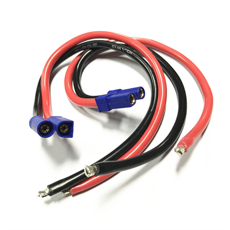 Kabel silikon fleksibel EC5 steker pria dan wanita dengan kabel daya arus tinggi 10AWG mobil starter darurat 2-core kabel daya
