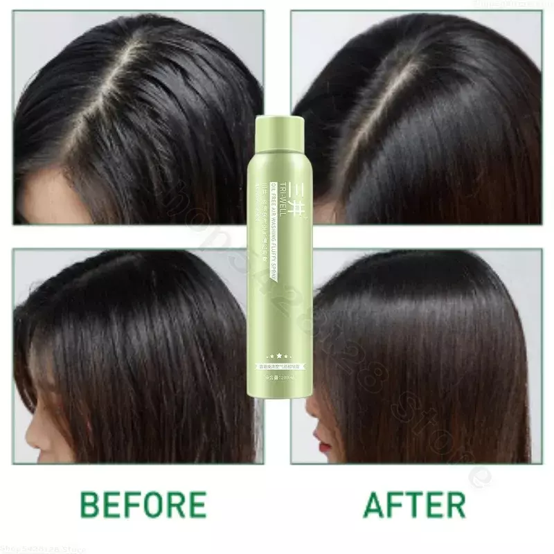 200ml Dry hair spray oil removal head oil control artifact hair root fluffy wash-free air moisturizing hair root