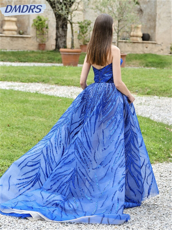Charmante robe de Rhen satin à col en cœur, robes de soirée classiques, longueur au sol en fibre sexy, quelle que soit la robe éducative, 2024