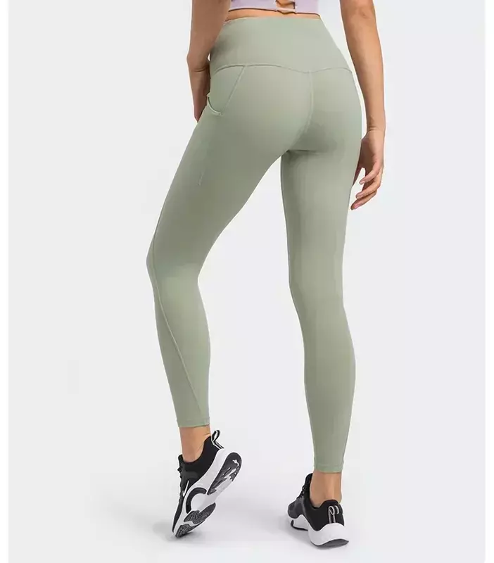 Lemon Women Sport Trousers Soft Yoga Workout Tights Pants Gym Fitness Sweatpants Breathable Quick Dry Seamless Leggings Clothes