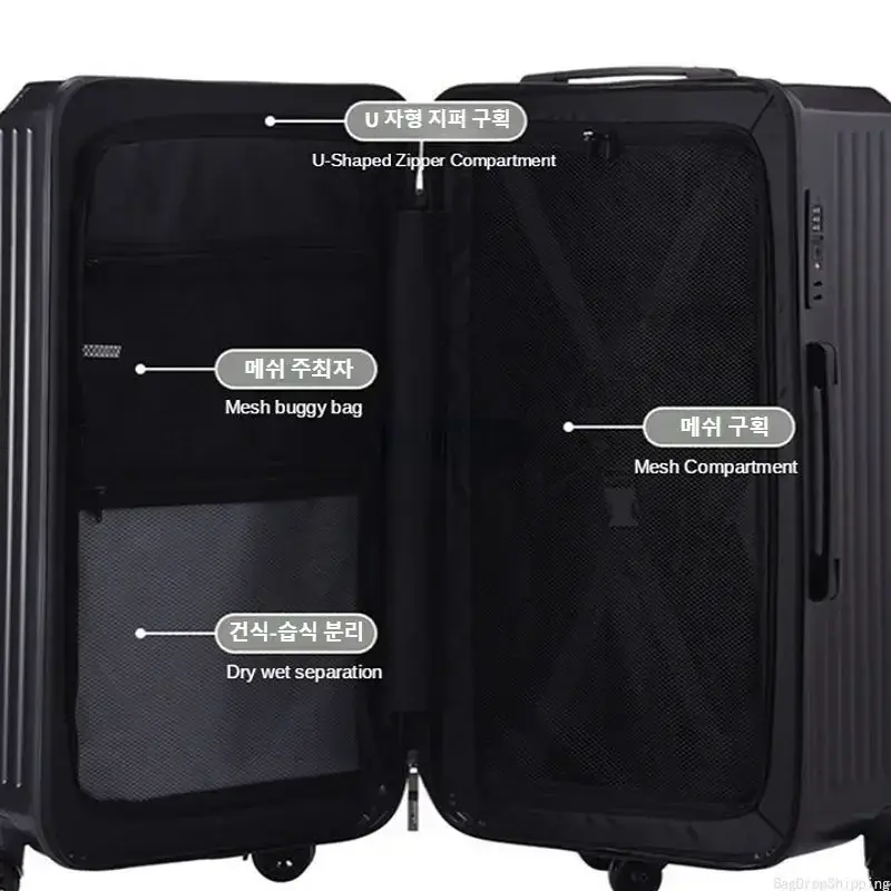 Тяговый шкатулка большой емкости 20 24 26 28 дюймов универсальный колесный чемодан прямоугольный для мужчин и женщин с кодом тормоза на молнии для путешествий