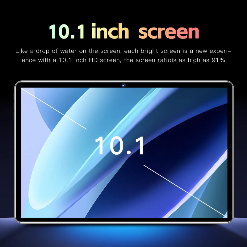 Veryhdsn Ips Tablet Android 12 Scherm 10.1Inch Pad Globale Originele Versie Quad Core Cpu 4Gb 64Gb Telefoongesprek Smartphone 10000Mah