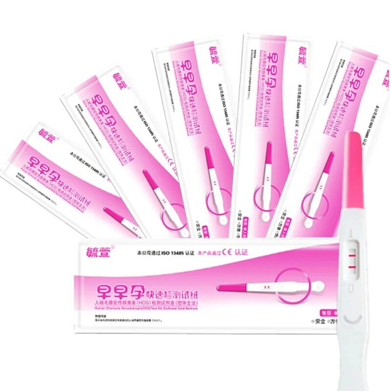 10pcs Early Pregnancy Test Sticks Self-check Privacy HCG Testing Pen Home Urine Measuring Kits Over 99% Accuracy Sex Shop