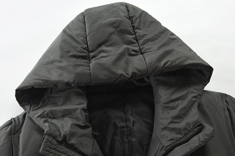 Veste à capuche mi-longue pour homme, veste épaisse et bouffante, nouvelle collection hiver 2022