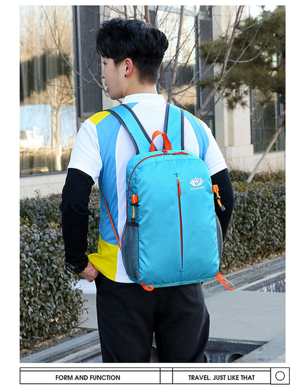 New Outdoor Folding Package Travel Leisure Backpack Portable Large Capacity Backpack Bag Students Men Women Traveling Bag 