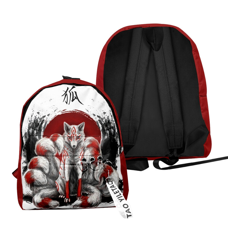 Nine Tailed Fox Fashion Backpack Laptop Bag Youth Casual Boys/Girls Travel Bag