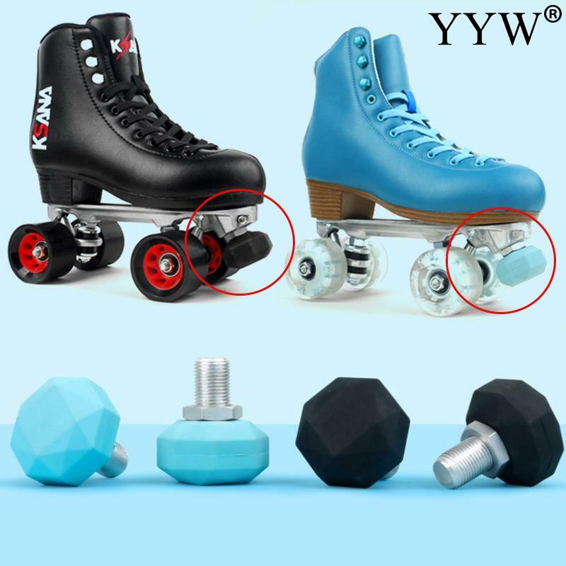 Cabeza de freno de goma ajustable para patín de cuatro ruedas, tornillo de 15,2mm, 82A, 4 ruedas, zapatos, punta delantera, parada, accesorios de Patinaje
