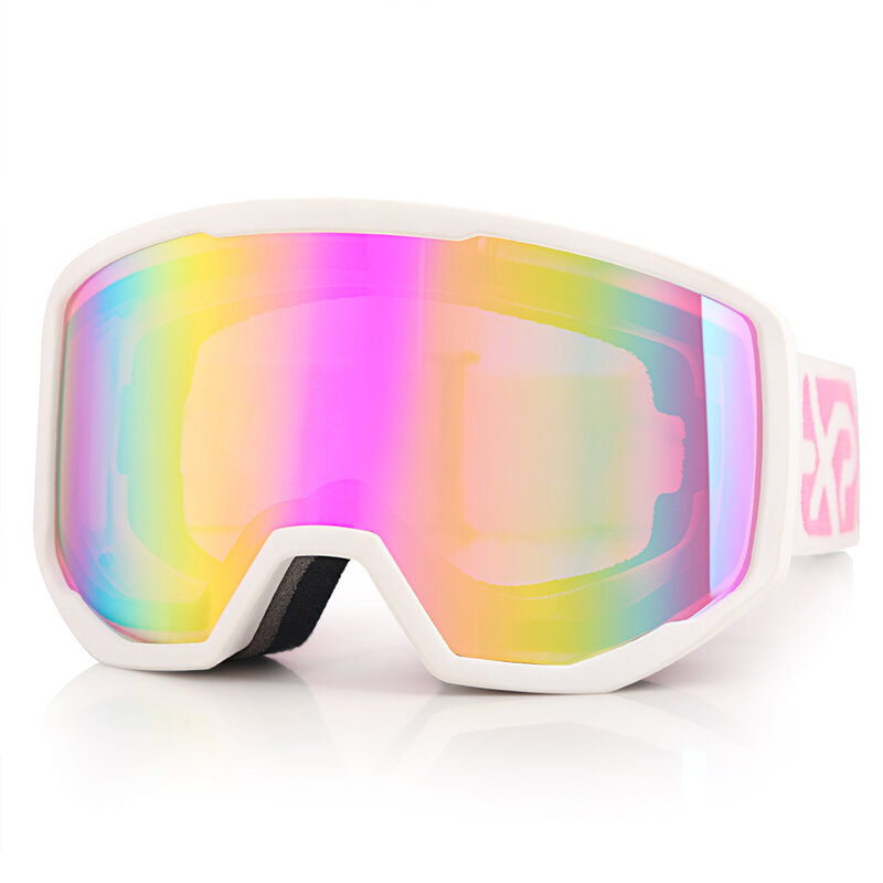 Kacamata Ski EXP VISION Papan Seluncur Salju untuk Pria Wanita, Kacamata Salju Pelindung UV Anti Kabut OTG