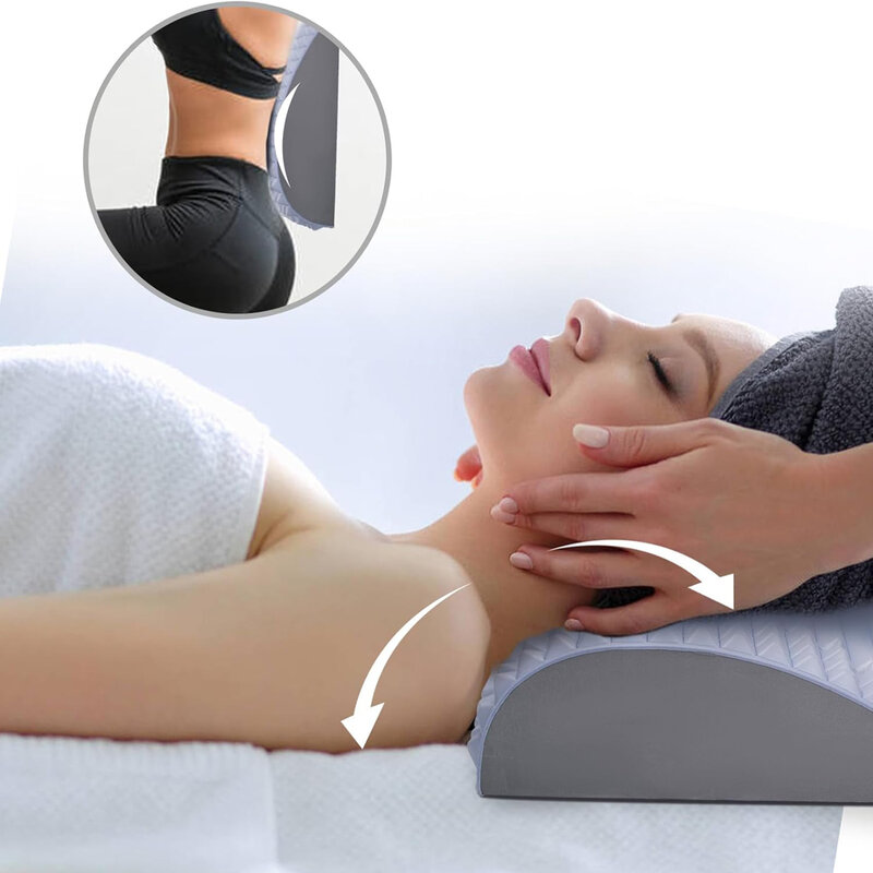 Подушка-Растяжитель спины для облегчения боли в спине, поддержка поясницы, грыжа дисков, медицинское облегчение боли, Корректор осанки, спинномозг