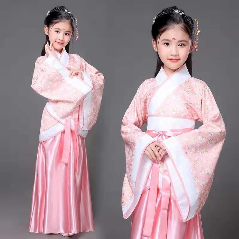 Vermelho branco tradicional hanfu cosplay roupas tang dinastia imperatriz vestido feminino chinês antigo traje chinês roupa para crianças