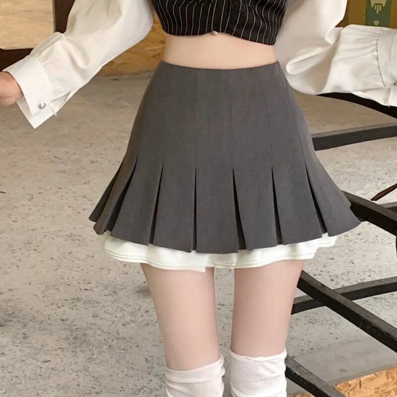 Женская летняя мини-юбка с завышенной талией