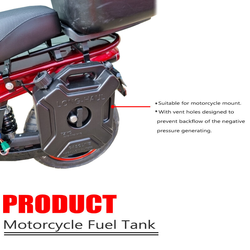 3l/5l preto vermelho tanques de combustível plástico latas de gasolina carro jerry pode motocicleta jerrycan gás pode gasolina recipiente de combustível